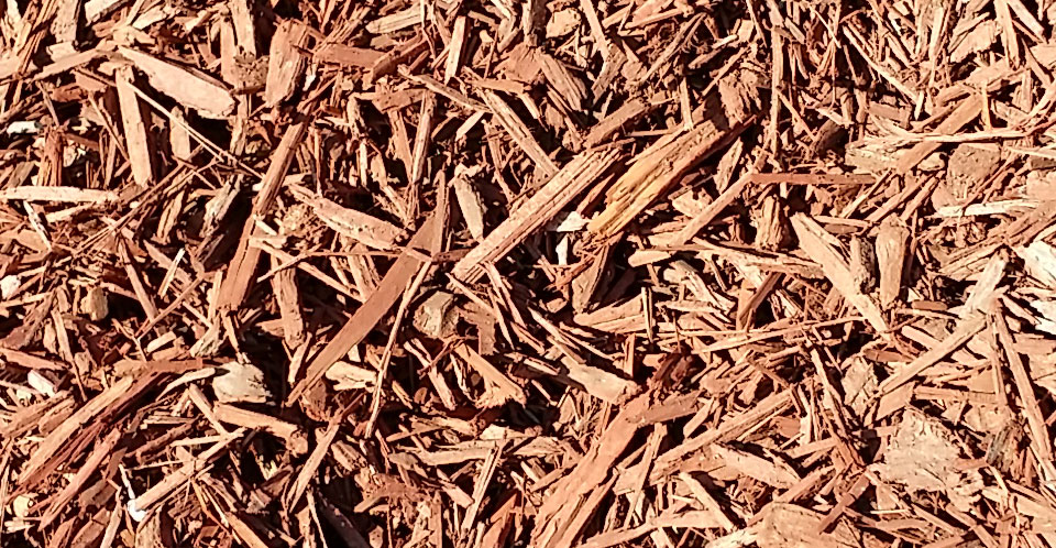 Bark and Mulch - Red Dyed Wood Chips