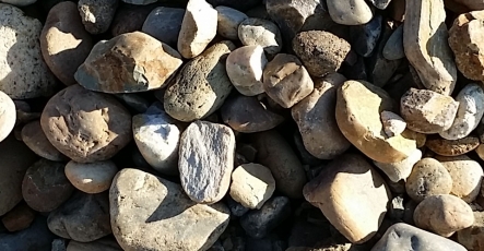 Rock Decorative and Stone - 2x4 Inch Brown Cobbles